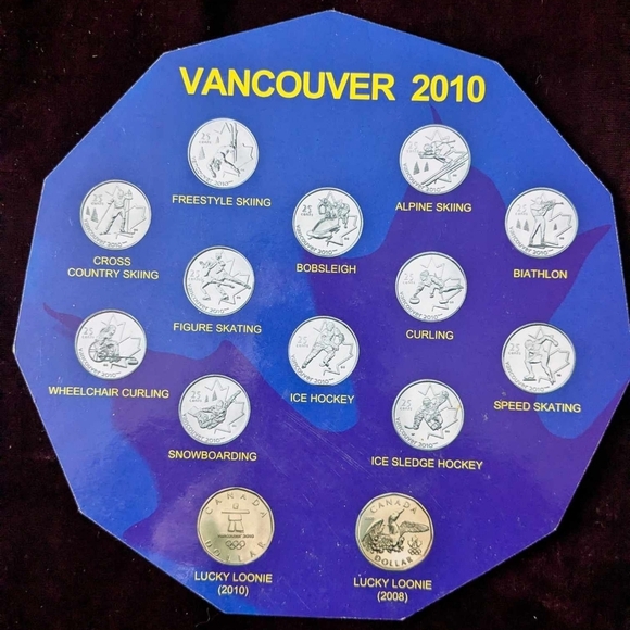 Vancouver Olympic Commemorative Coin Set - Picture 2 of 4